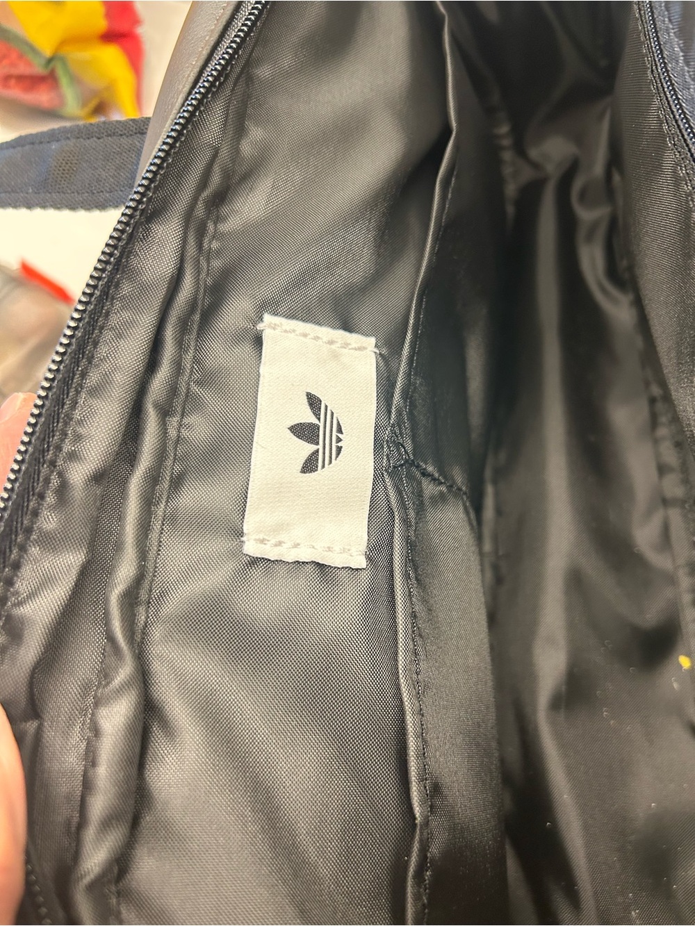 adidas Black Shoulder Bag with Gold Trefoil Hardware - Picture 5 of 6